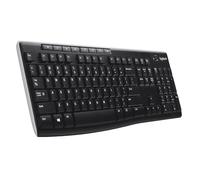 Logitech K270 Teclado Inalámbrico para Windows, Disposición AZERTY Belga, Negro