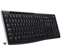 Logitech K270 Teclado Inalámbrico USB, Negro, Tamaño Completo
