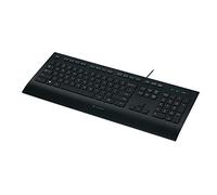 Logitech K280e Pro Teclado con Cable para Windows, Linux, Chrome, Disposición QWERTY UK Internacional, Negro