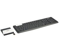 Logitech K375s Multi-Device Teclado Inalámbrico y Soporte para Windows, Apple, Android, Chrome, Disposición QWERTZ Alemán, Negro