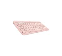 Logitech K380 Teclado Inalámbrico Multi-Dispositivos para Windows, Apple, iOS, Android, Chrome, Disposición AZERTY Francés, Rosa