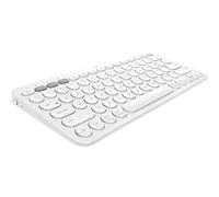 Logitech K380 Teclado Inalámbrico Multi-Dispositivos para Windows, Apple, iOS, Android, Chrome, Disposición QWERTZ Alemán, Blanco