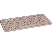 Logitech K380 Teclado Inalámbrico Multi-Dispositivos para Windows, Apple, iOS, Android, Chrome, Disposición QWERTZ Alemán, Rosa