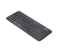 Logitech K400 Plus Teclado Inalámbrico con Touchpad para Televisores, Disposición AZERTY Francés, Negro