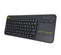 Logitech k400 plus tv teclado rf inalámbrico qwerty español negro