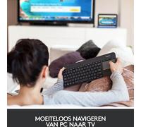 Logitech K400 Plus Wireless US International black QWERTY