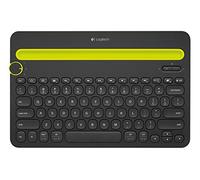 Logitech K480 Teclado Inalámbrico Multidispotivo para Windows, Disposición QWERTY Italiano , Negro