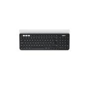 Logitech K780 RF Wireless + Bluetooth QWERTY Pan Nordic Gris, Color Blanco Teclado - Teclados (RF Wireless, Inalámbrico, Universal)