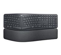 Logitech Ergo K860 for Business - Teclado inalámbrico ergonómico - Distribución Partida, reposamanos, Escritura Natural, Windows/Mac/Chrome/Linux, Receptor USB Logi Bolt, Bluetooth, QWERTY ES - Gris