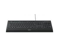 Logitech Keyboard 920-005217 (USB 2.0; color negro)
