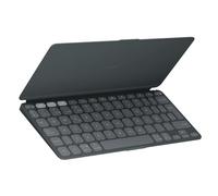 Logitech Keys-To-Go 2, Teclado Bluetooth portátil para Tablet | Tapa integrada, teclado inalámbrico para Windows, Android, Linux, iPad, iPhone, Mac, Apple TV, QWERTY ESP - Grafito