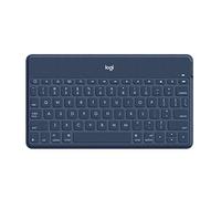 Logitech Keys-To-Go Teclado Inalámbrico Bluetooth para iPhone, iPad, Apple TV, Disposición QWERTY Pan Nordic , Azul