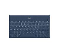 Logitech Keys-To-Go Teclado Inalámbrico Bluetooth para iPhone, iPad, Apple TV, ligero, portátil, Disposición QWERTY Español, Azul