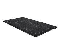 Logitech Keys-To-Go Teclado Inalámbrico Bluetooth para iPhone, iPad, Apple TV, Ligero, Ultraportátil, Disposición AZERTY Escandinava, Negro