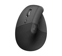Logitech Lift Left Ratón Ergonómico Vertical | para Zurdos, Inalámbrico, Bluetooth, receptor Logi Bolt USB, 4 botones, Win/macOS/iPadOS, portátil, PC - Gris
