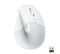 Logitech Lift Vertical Ratón ergonómico, recubierto de goma Superficie de agarre, cómodo apoyo para el pulgar, 4 botones silenciosos personalizables