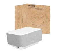 Logitech - Logi Dock, Todo en uno USB C Base de conexión para portátilo, Altavoz, micrófonos con cancelación de Ruido, Bluetooth, HDMI, certificación para Zoom, Google Meet, Google Voice - Blanco