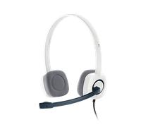 Logitech Logitech H150 Auricular Estéreo Blanco Doble Jack Auricular estéreo blanco con micrófono antirruido, doble conexión jack de 3,5 mm y controles en el