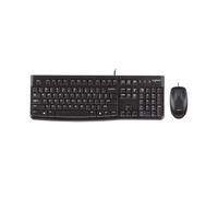 Logitech Logitech ratón y teclado MK120 Combinación de teclado y ratón con cable USB con diseño resistente y cómodo para uso diario.