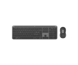 Logitech Logitech Signature Slim Combo MK950 grafito Combinación de teclado y ratón con escritura silenciosa y preparado para alternar el trabajo y la vida
