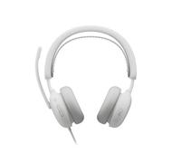Logitech Logitech Zone Wired 2 Blanco USB-C Microsoft Teams Auriculares con cable en color blanco roto con ANC híbrida adaptativa y doble micrófono con