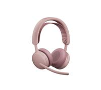 Logitech Logitech Zone Wireless 2 ES Rosa Teams + dongle Auriculares profesionales inalámbricos con ANC híbrido adaptativo y micrófonos optimizados para IA