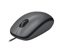 Logitech M100 Ratón con Cable USB, 3 Botones, Seguimiento Óptimo 1000 DPI, Ambidestro, Compatible con PC, Mac, Portátil - Gris