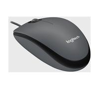 Logitech M100 Ratón con Cable USB, 3 Botones, Seguimiento Óptimo 1000 DPI, Ambidestro, Compatible con PC, Mac, Portátil - Gris