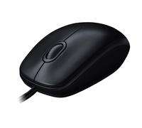 Logitech M100 Wired USB Mouse 3 Buttons 1000 DPI Optical Tracking, For left and