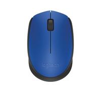 Ratón óptico USB inalámbrico de 1000 ppp (negro/azul) - Logitech M171 RF