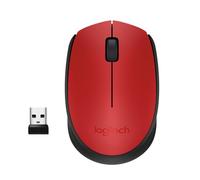 Logitech M171 Red-K Ratón Ambidextro RF inalámbrico Óptico 1000 DPI Rojo