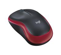Logitech M185 Ratón Inalámbrico, 2.4GHz con Mini Receptor USB | Batería de 12 Meses, Seguimiento Óptico con Resolución de 1000 dpi, Ambidiestro, Compatible con PC, Mac, Portátil - Rojo