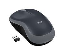 Logitech M185 Ratón Inalámbrico con Mini Receptor USB Ambidiestro 1000DPI Gris
