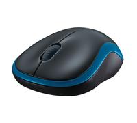 Logitech M185 ratón óptico inalámbrico con tiempo de funcionamiento extremadamente largo, Plug&Play, azul-gris