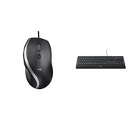 Logitech M500 Wired USB Mouse, High Precision 1000 DPI Laser Tracking, 7 Buttons