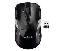 Logitech M525 - Ratón (RF inalámbrico, Oficina, Rueda, Óptico, Portátil, Vertical), Color Negro