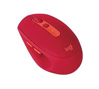 Logitech M590 Ratón Inalámbrico Silent Multidispositivo, Bluetooth, Receptor USB Unifying, Seguimiento Óptico, 1000 dpi, Batería de 2 años, Compatible con PC, Mac, Portátil - Rojo