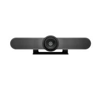 Logitech MeetUp | Cámara conferencias Ultra HD 4K/1080p/720p, 3 micrófonos/altavoces, visual 120°, PC/Mac/Tablet - Negro