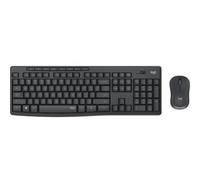 Logitech MK295 Combo de Ratón y Teclado Inalámbricos, Disposición QWERTY Italiano, Gris