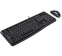 Logitech MK120 Combo con Teclado y Ratón con Cable para Windows, Disposición QWE