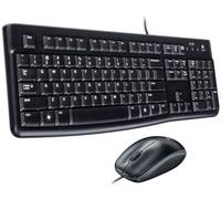 Logitech MK120 con Cable Teclado y ratón for Windows - HRV-SLV QWERTY