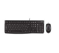 Logitech MK120 Combo Teclado y Ratón con Cable para Windows, Ratón Óptico con Cable, Conexión USB Plug and Play, Cómodo, Tamaño Normal, PC/Portátil, Disposición Hebrea, Color Negro