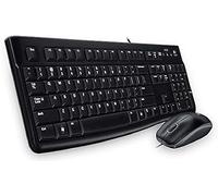 Logitech MK120 Combo Teclado y Ratón con Cable para Windows, Ratón Óptico con Cable, Conexión USB Plug And Play, Cómodo, Tamaño Normal, PC/Portátil, Disposición Búlgara, color Negro