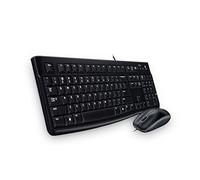 Logitech MK120 Combo Teclado y Ratón con Cable para Windows, Ratón Óptico con Cable, Conexión USB Plug and Play, Cómodo, Tamaño Normal, PC/Portátil, Disposición Checa/Eslovaquia, Negro