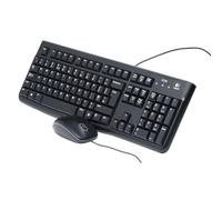 Logitech MK120 con cable teclado y ratón for Windows - US INT'L QWERTY