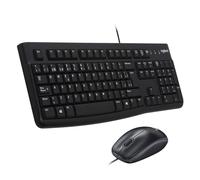Logitech MK120 Wired Keyboard and Mouse Combo for Windows, QWERTY Spanish Layout