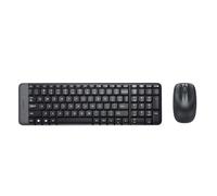 Logitech mk220 combo con teclado y ratón inalámbrico compacto para w