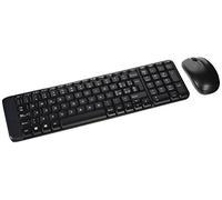 Logitech MK220 Combo con Teclado y Ratón Inalámbrico compacto para Windows, Disposición QWERTY Italiano - Negro