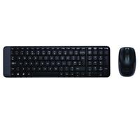 Logitech MK220 Combo Teclado y Ratón Inalámbrico para Windows, 2,4 GHz con Receptor USB Unifying, Batería de 24 Meses, PC/Portátil, Disposición Rusa, Color Negro, QWERTY