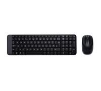Logitech MK220 Combo con Teclado y Ratón Inalámbrico compacto para Windows, Disposición QWERTY US Internacional - Negro